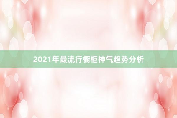2021年最流行橱柜神气趋势分析